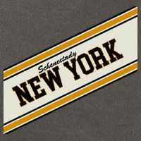 Schenectady New York Varsity Logo Cotton Canvas Backpack
