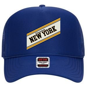 Schenectady New York Varsity Logo High Crown Mesh Back Trucker Hat