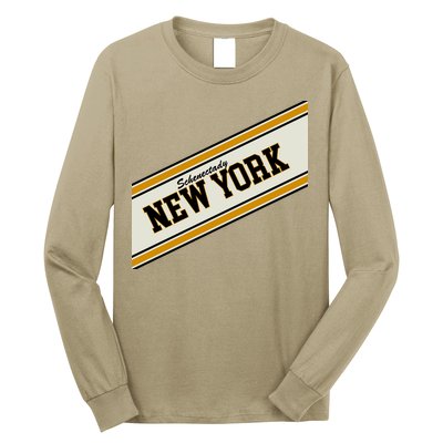 Schenectady New York Varsity Logo Long Sleeve Shirt