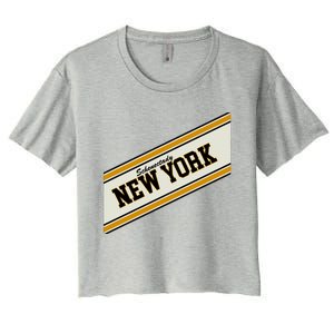 Schenectady New York Varsity Logo Women's Crop Top Tee