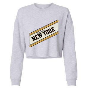 Schenectady New York Varsity Logo Cropped Pullover Crew