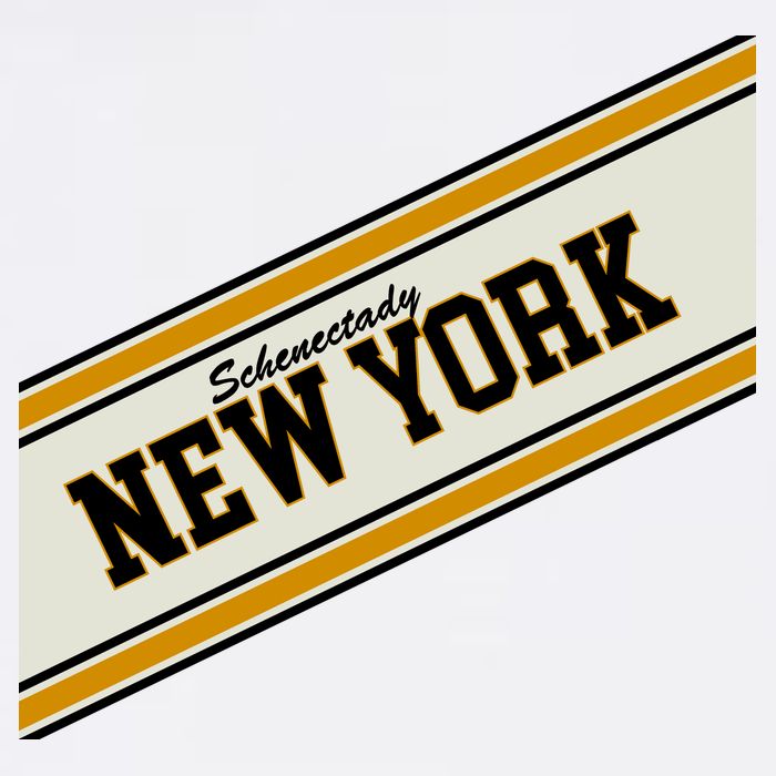 Schenectady New York Varsity Logo Garment-Dyed Sweatshirt