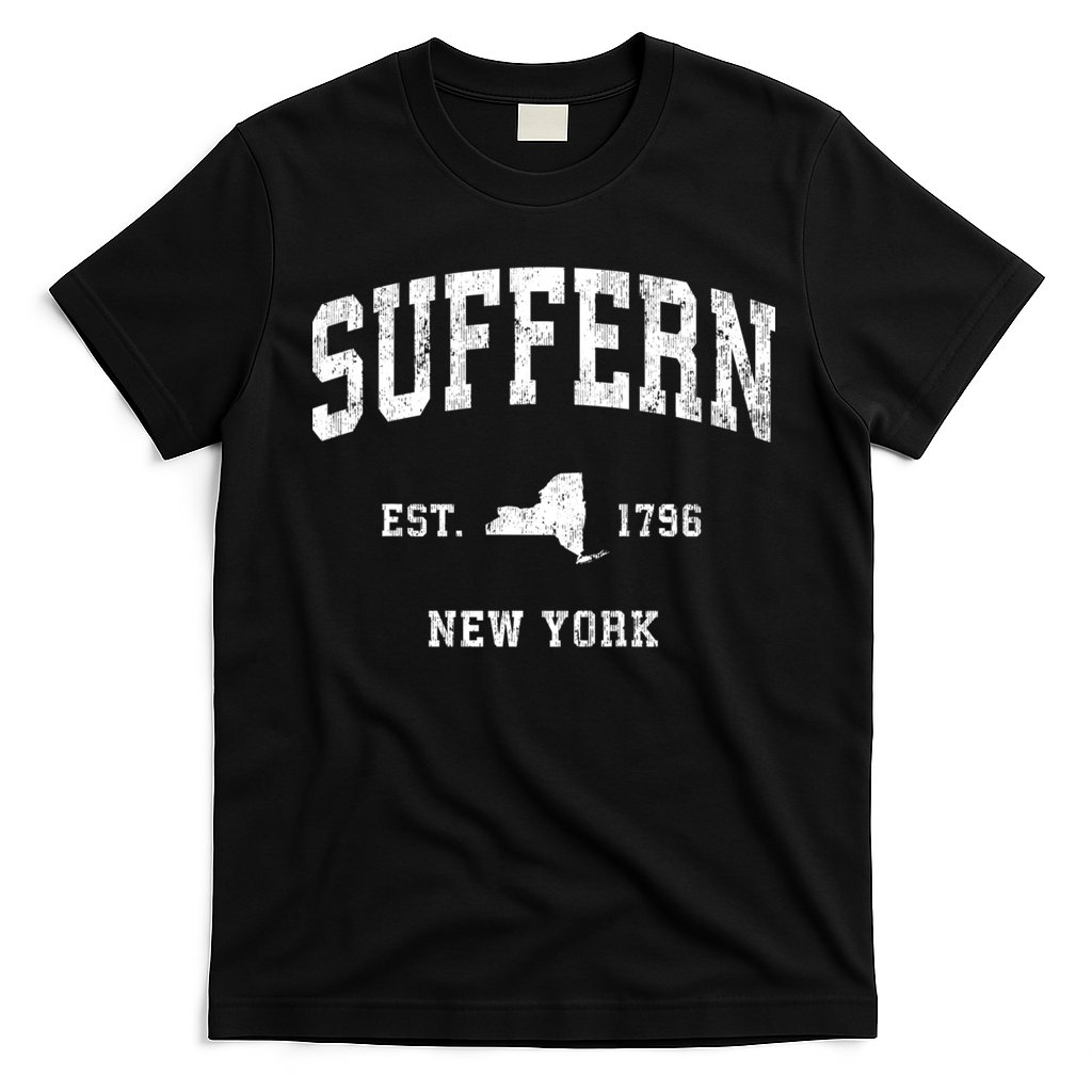 Suffern New York Ny Vintage Established Athletic Sports Design T-Shirt