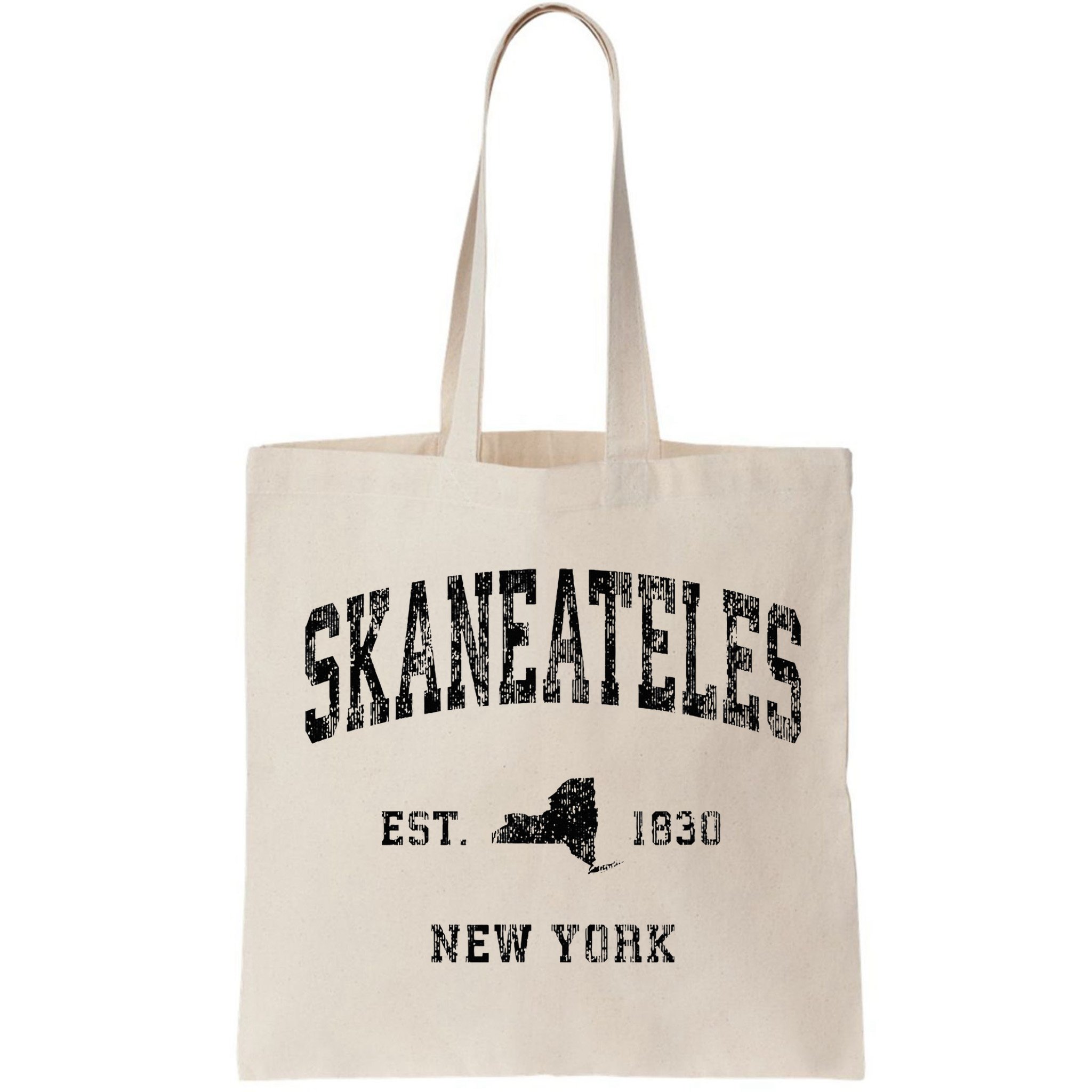 Skaneateles New York Ny Vintage Athletic Black Sports Design Bag