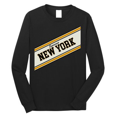 Syracuse New York Varsity Logo Long Sleeve Shirt