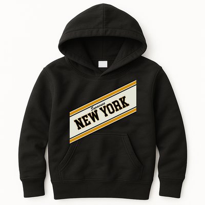Syracuse New York Varsity Logo Kids Hoodie