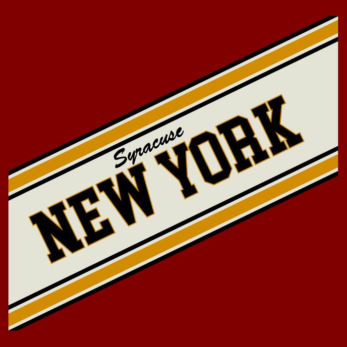 Syracuse New York Varsity Logo Cooling Performance Crew T-Shirt