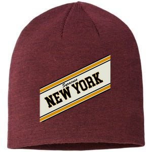 Syracuse New York Varsity Logo Sustainable Beanie