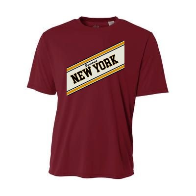 Syracuse New York Varsity Logo Youth Performance Sprint T-Shirt