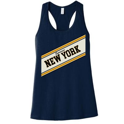 Syracuse New York Varsity Logo Women's Racerback Tank