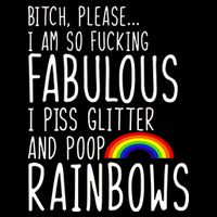 So Fabulous I Piss Glitter And Poop Rainbows USA-Made Doggie Bandana