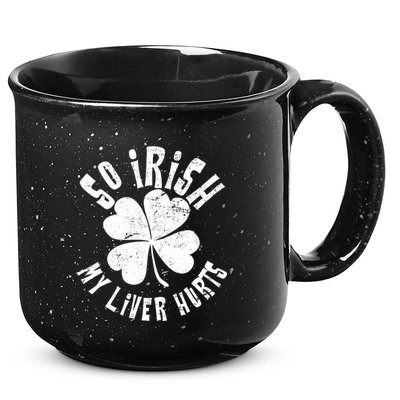 So Irish My Liver Hurts St. Patrick's Day 15oz Campfire Ceramic Mug