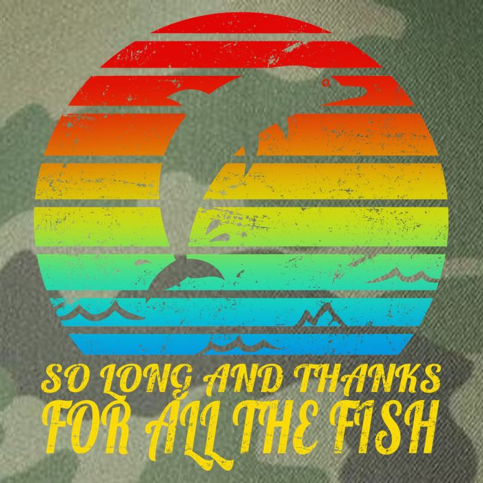 So Long And Thanks For All The Fish Legacy Tie Dye Trucker Hat