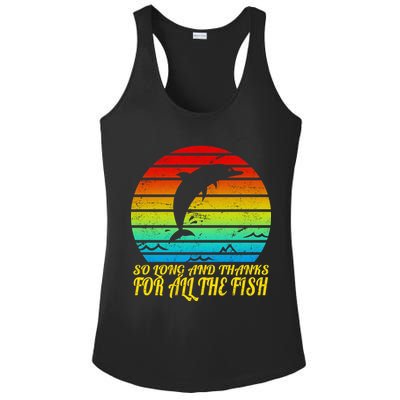 So Long And Thanks For All The Fish Ladies PosiCharge Competitor Racerback Tank
