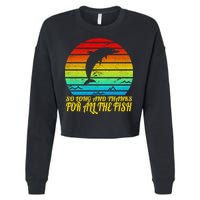 So Long And Thanks For All The Fish Cropped Pullover Crew