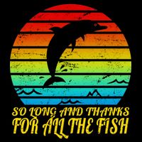 So Long And Thanks For All The Fish Cropped Pullover Crew