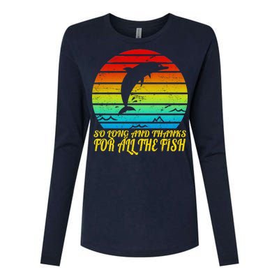 So Long And Thanks For All The Fish Womens Cotton Relaxed Long Sleeve T-Shirt