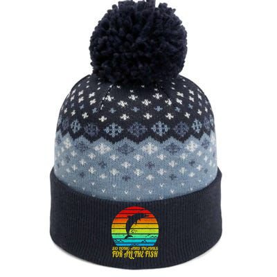 So Long And Thanks For All The Fish The Baniff Cuffed Pom Beanie