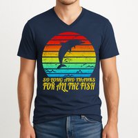 So Long And Thanks For All The Fish V-Neck T-Shirt