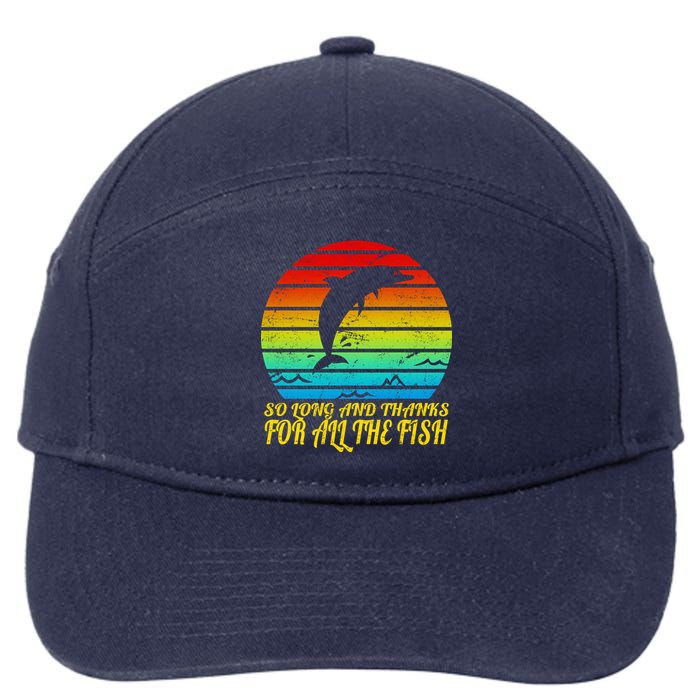 So Long And Thanks For All The Fish 7-Panel Snapback Hat