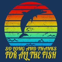 So Long And Thanks For All The Fish 7-Panel Snapback Hat