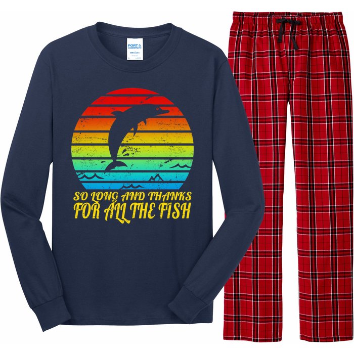 So Long And Thanks For All The Fish Long Sleeve Pajama Set