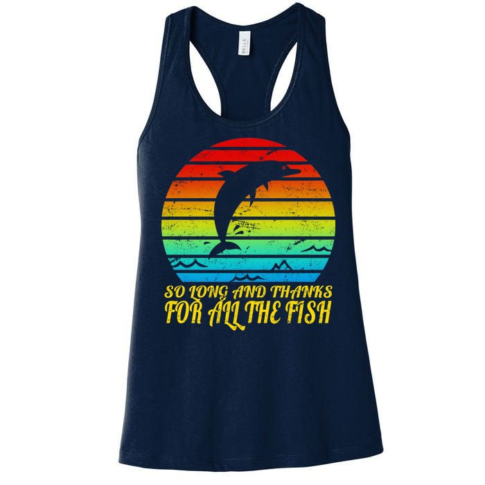 So Long And Thanks For All The Fish Women's Racerback Tank