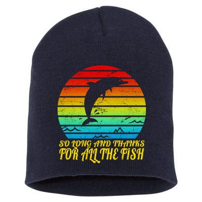 So Long And Thanks For All The Fish Short Acrylic Beanie