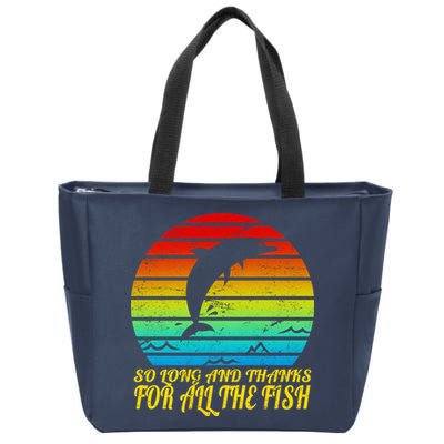 So Long And Thanks For All The Fish Zip Tote Bag