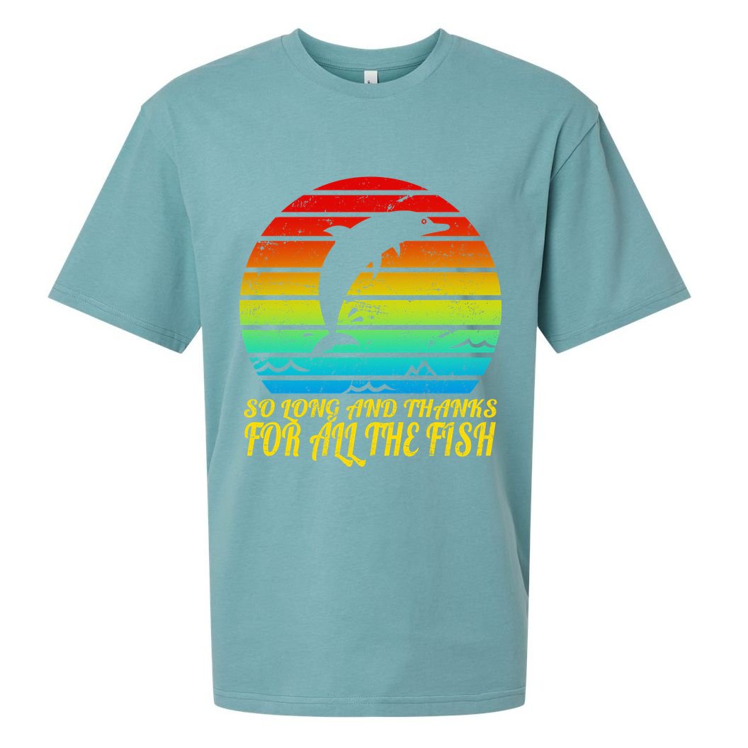 So Long And Thanks For All The Fish Sueded Cloud Jersey T-Shirt