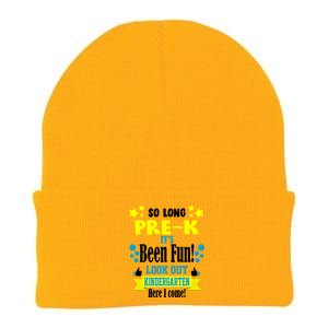 So Long Pre-K It's Been Fun Here I Come Kindergarten Knit Cap Winter Beanie