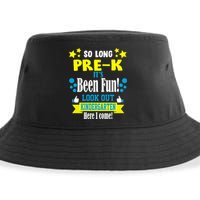 So Long Pre-K It's Been Fun Here I Come Kindergarten Sustainable Bucket Hat