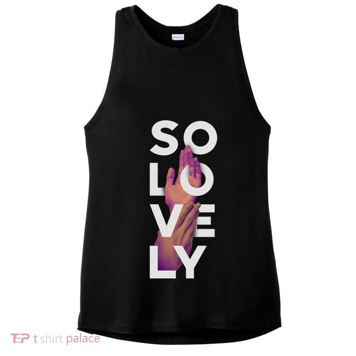 So Lovely Hand Ladies PosiCharge Tri-Blend Wicking Tank