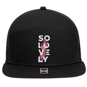 So Lovely Hand 7 Panel Mesh Trucker Snapback Hat