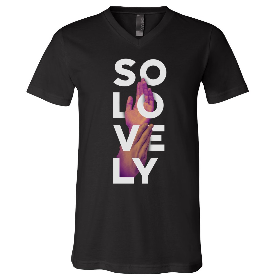 So Lovely Hand V-Neck T-Shirt