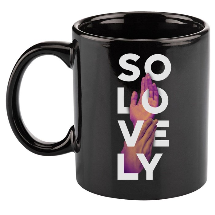 So Lovely Hand 11oz C Handle Ceramic Mug