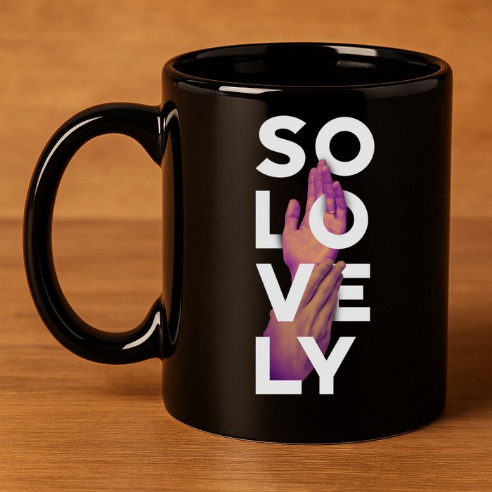 So Lovely Hand 11oz C Handle Ceramic Mug