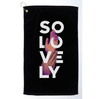 So Lovely Hand Golf Towel