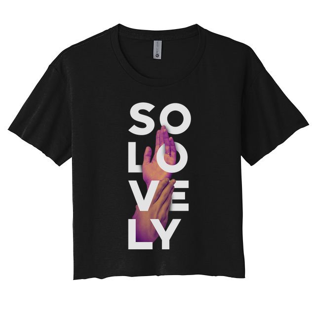 So Lovely Hand Crop Top