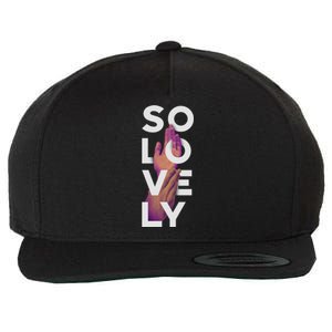 So Lovely Hand Wool Snapback Cap