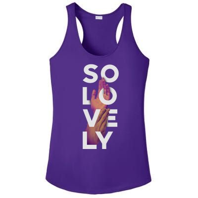 So Lovely Hand Ladies PosiCharge Competitor Racerback Tank