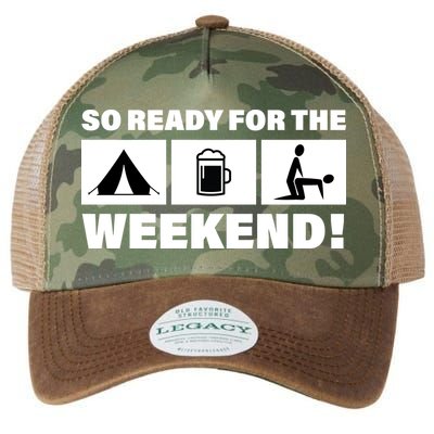 So Ready For The Weekend Camping Beer Legacy Tie Dye Trucker Hat