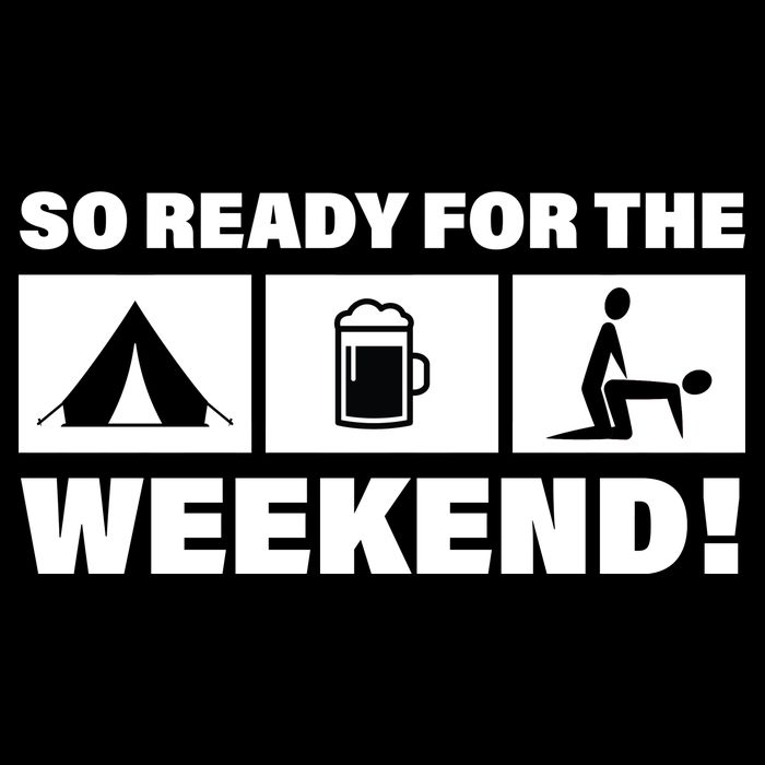 So Ready For The Weekend Camping Beer Premium T-Shirt