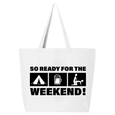 So Ready For The Weekend Camping Beer 25L Jumbo Tote