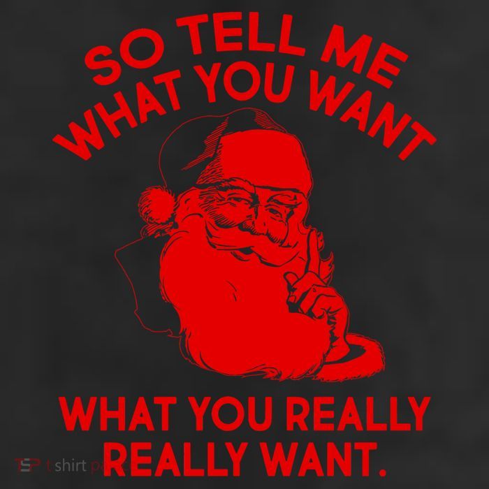 So Tell Me What You Really Want Santa Claus 7 Panel Mesh Trucker Snapback Hat