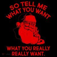 So Tell Me What You Really Want Santa Claus 7-Panel Snapback Hat