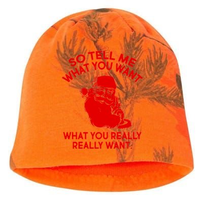 So Tell Me What You Really Want Santa Claus Kati - Camo Knit Beanie