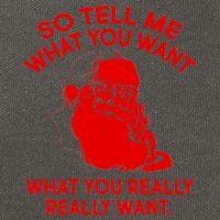 So Tell Me What You Really Want Santa Claus Cotton Canvas Backpack
