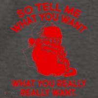 So Tell Me What You Really Want Santa Claus Vector Backpack