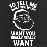 So Tell Me What You Want Funny Santa` Adult Drive Performance Visor